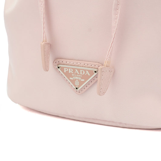 Prada Bucket Bag Bucket Bag in Pink, Nylon — Side View