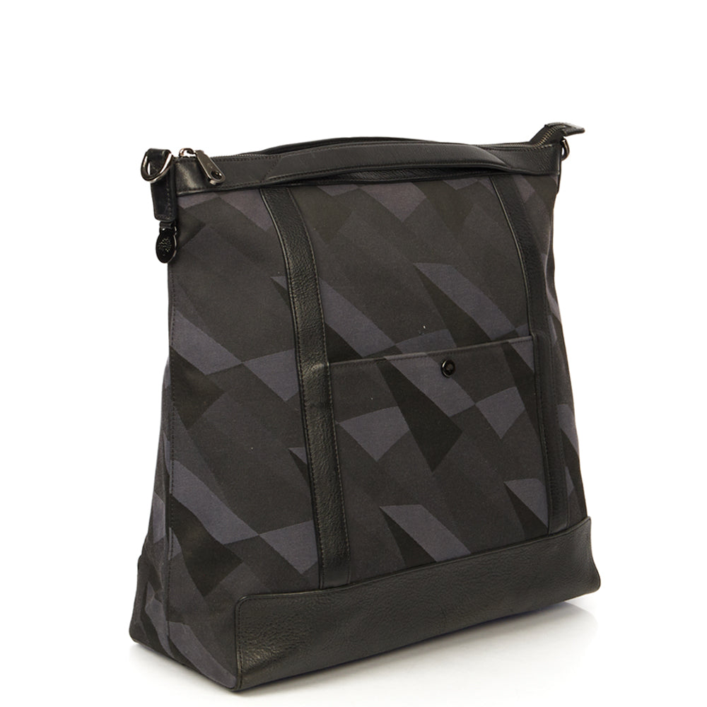 Mulberry Multitasker Camo Canvas Holdall in Blue, Fabric — Side View