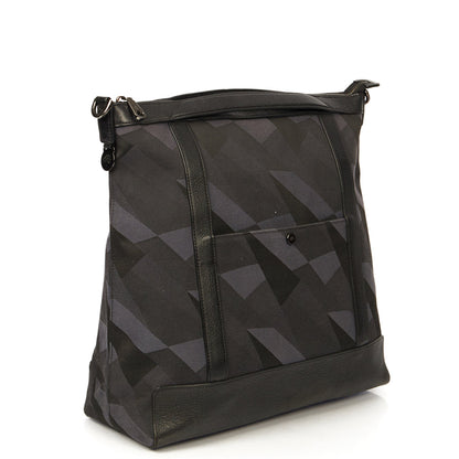 Mulberry Multitasker Camo Canvas Holdall in Blue, Fabric — Side View