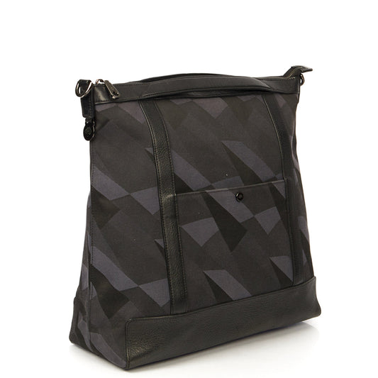 Mulberry Multitasker Camo Canvas Holdall in Blue, Fabric — Side View