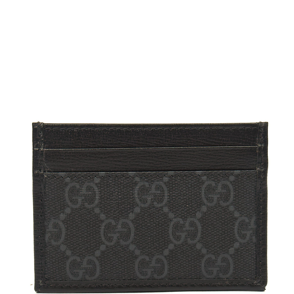 Gucci Card Holder Card Holder in Night Courrier GG Supreme, Leather — Alternate View 9