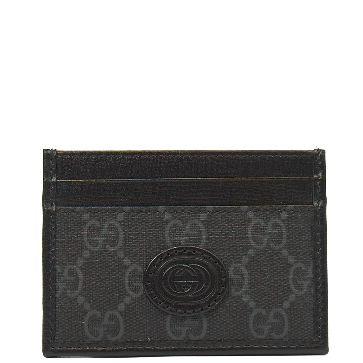 Gucci Card Holder Card Holder in Night Courrier GG Supreme, Leather — Alternate View 7