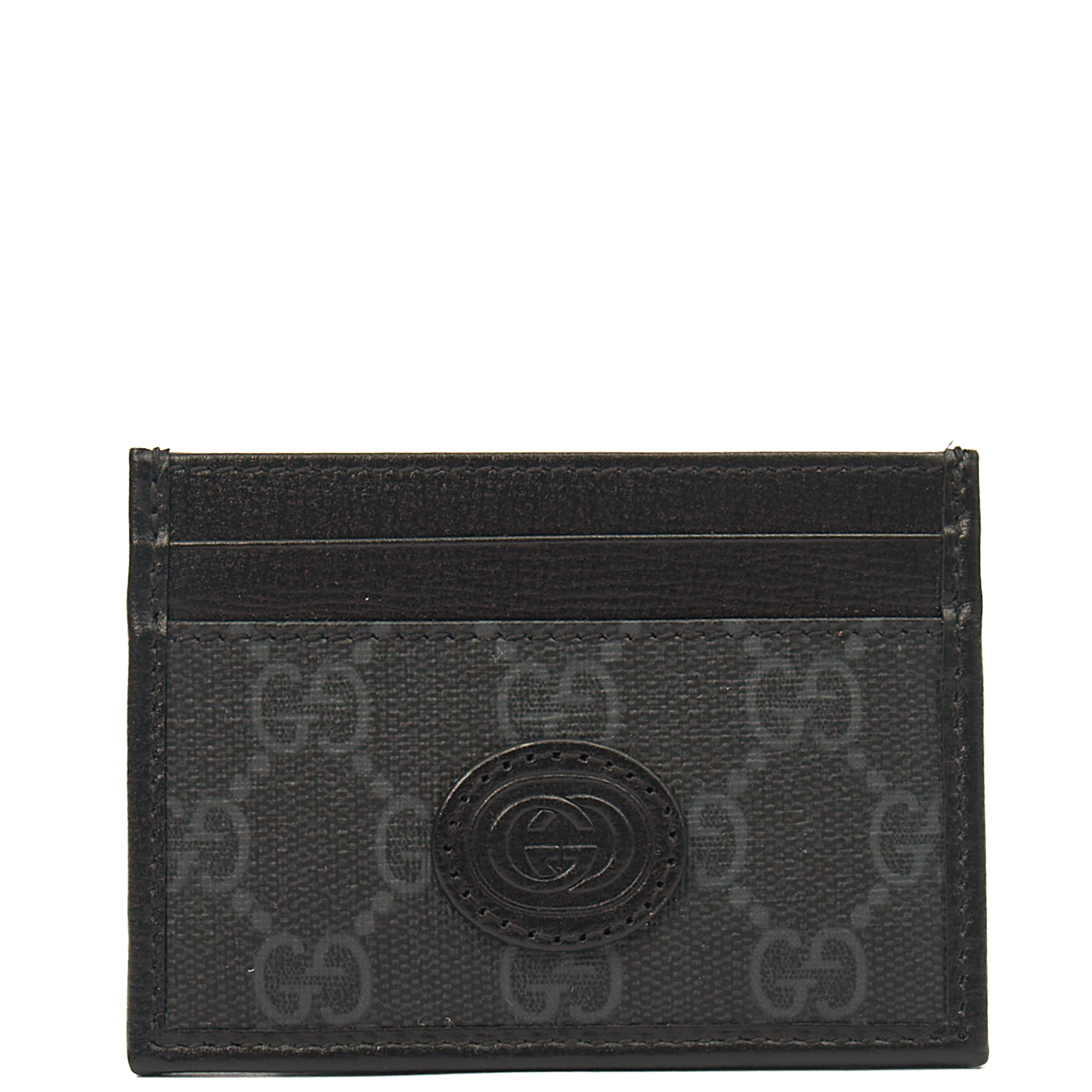 Gucci Card Holder Card Holder in Night Courrier GG Supreme, Leather — Alternate View 7