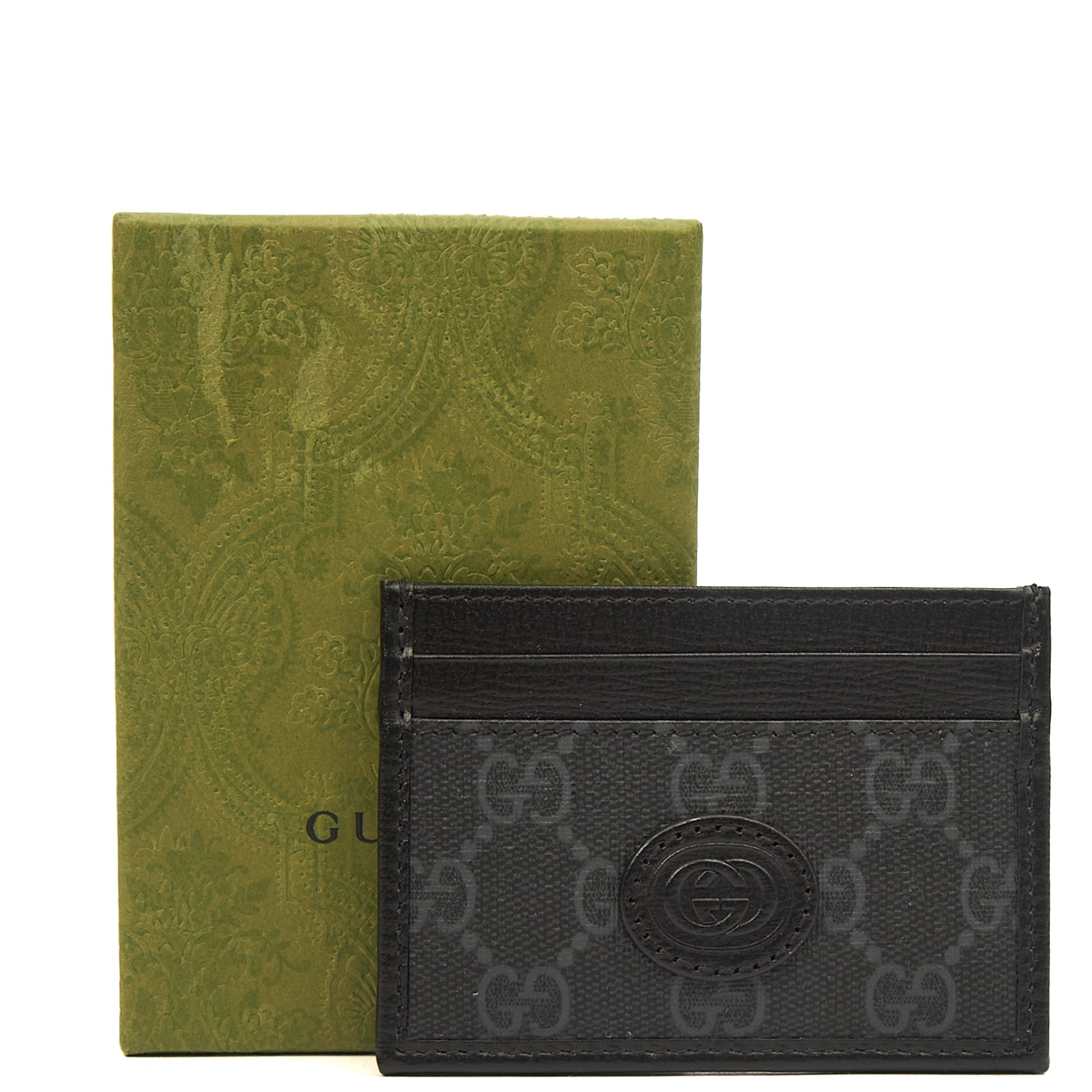 Gucci Card Holder Card Holder in Night Courrier GG Supreme, Leather — Alternate View 12