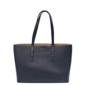 Aspinal of London Tote Regent Tote in Navy, Leather — Front View