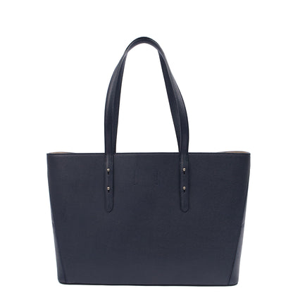 Aspinal of London Tote Regent Tote in Navy, Leather — Alternate View 9