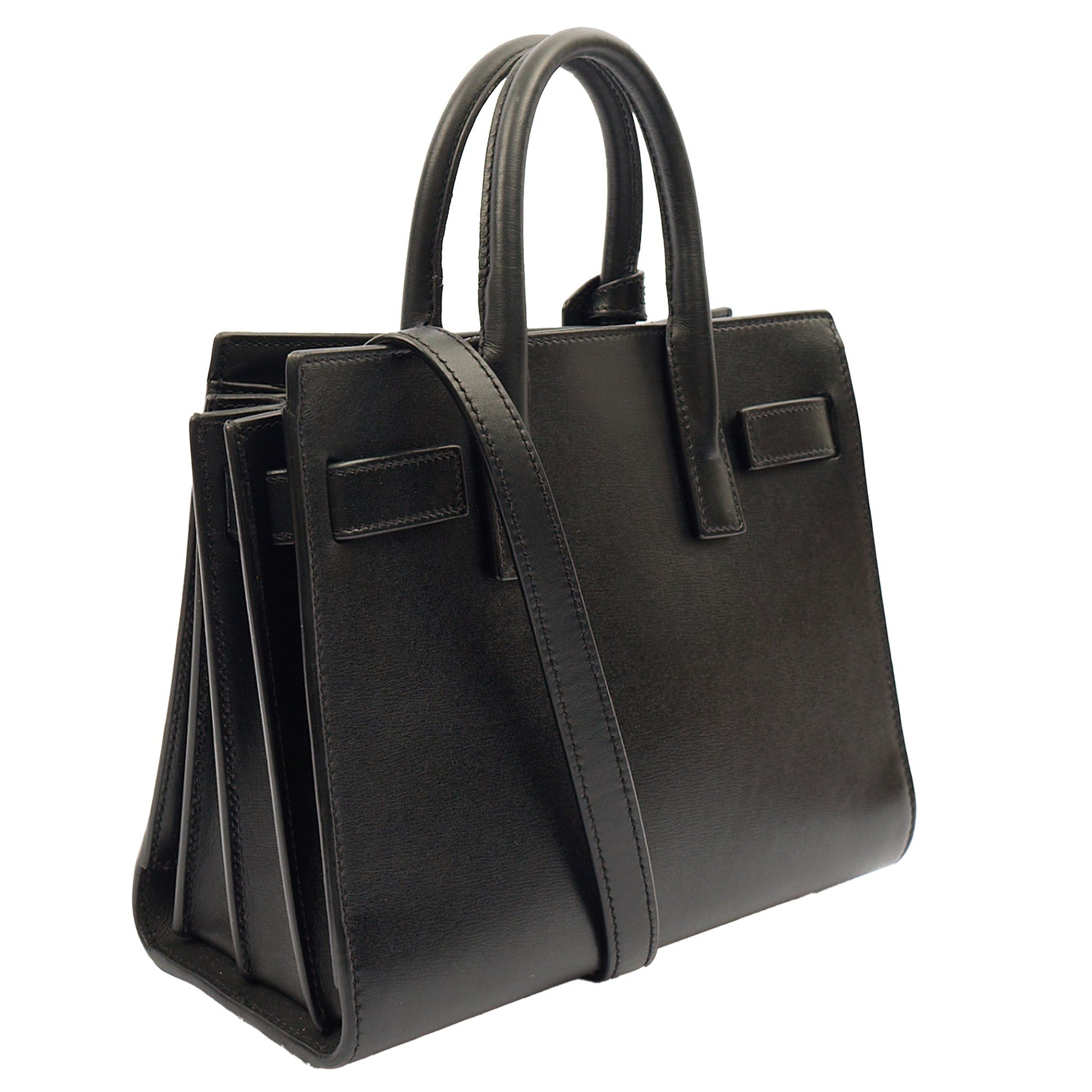 Saint Laurent Cross Body Sac de Jour Baby in Black, Leather — Alternate View 14