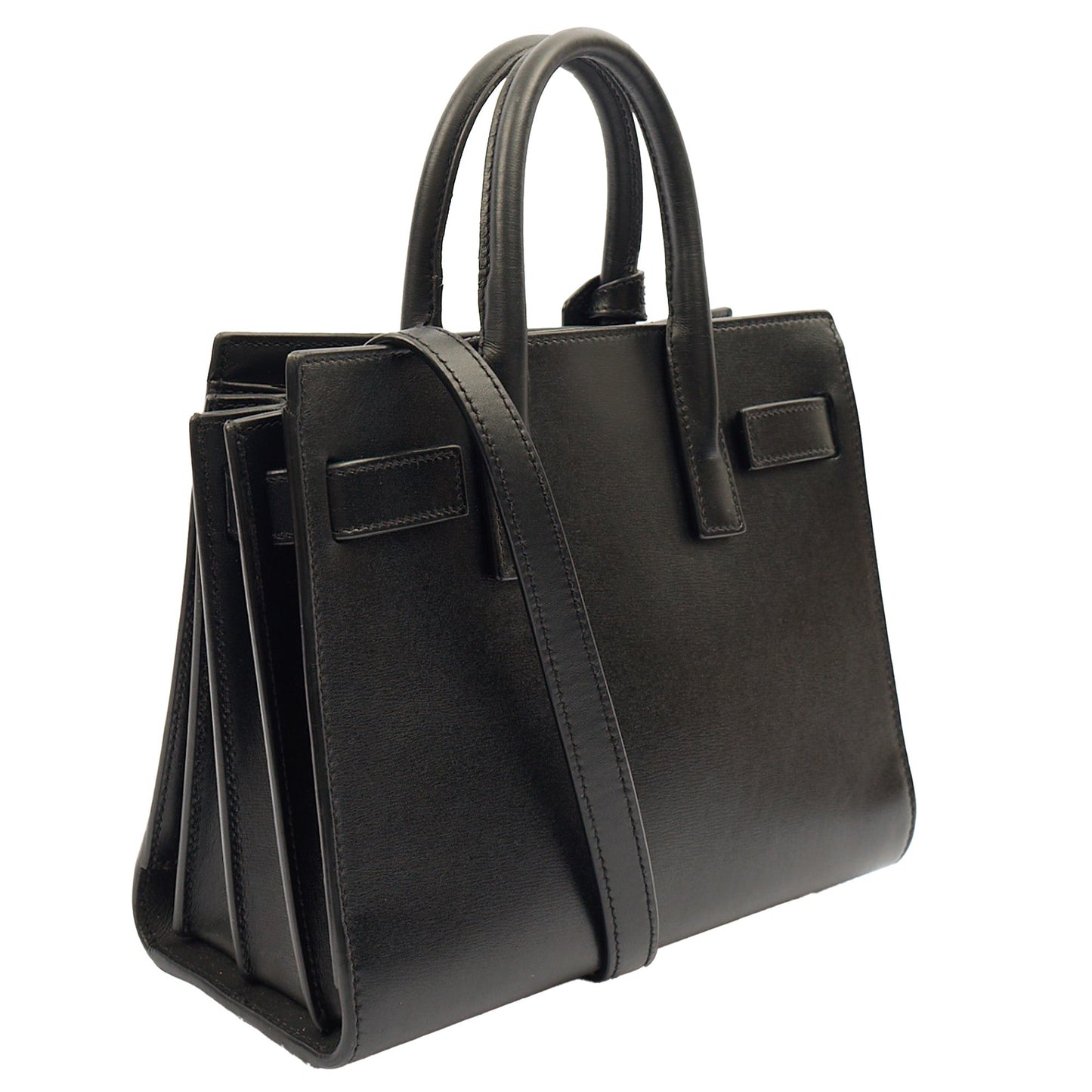 Saint Laurent Cross Body Sac de Jour Baby in Black, Leather — Alternate View 8