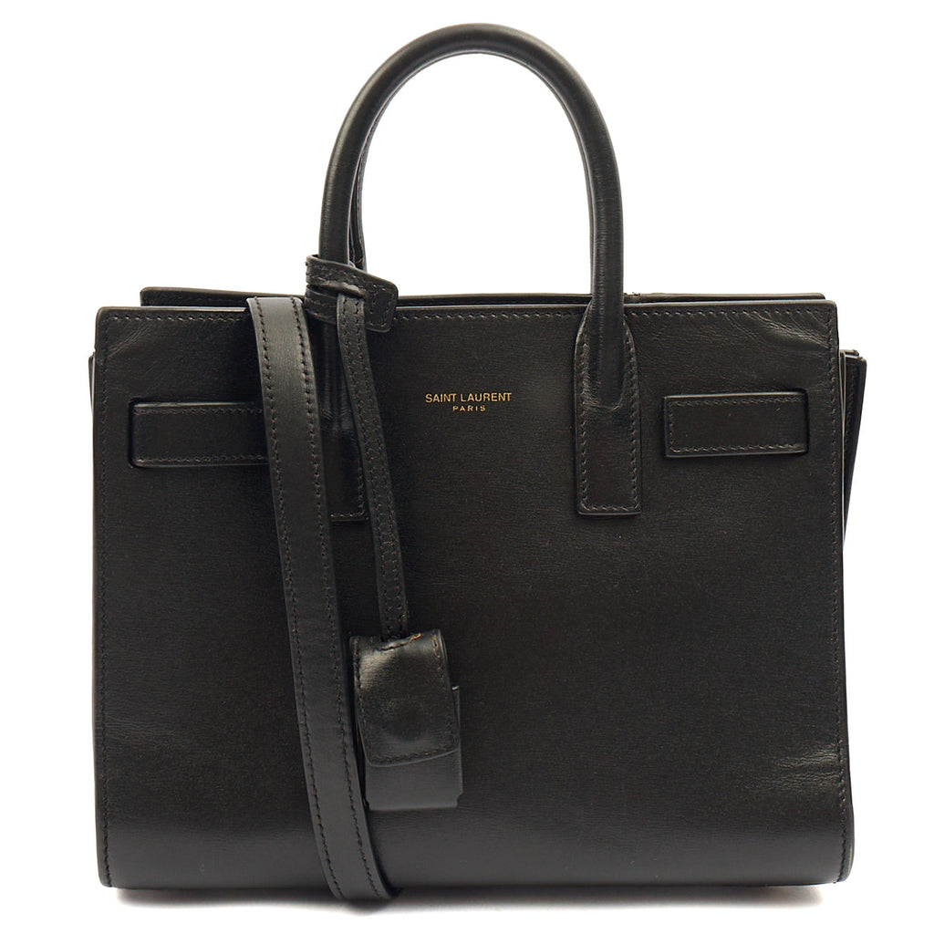 Saint Laurent Cross Body Sac de Jour Baby in Black, Leather — Alternate View 7