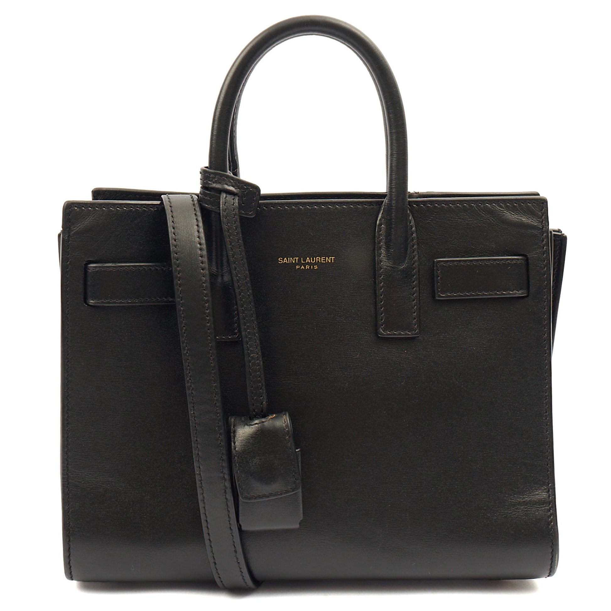 Saint Laurent Cross Body Sac de Jour Baby in Black, Leather — Alternate View 7