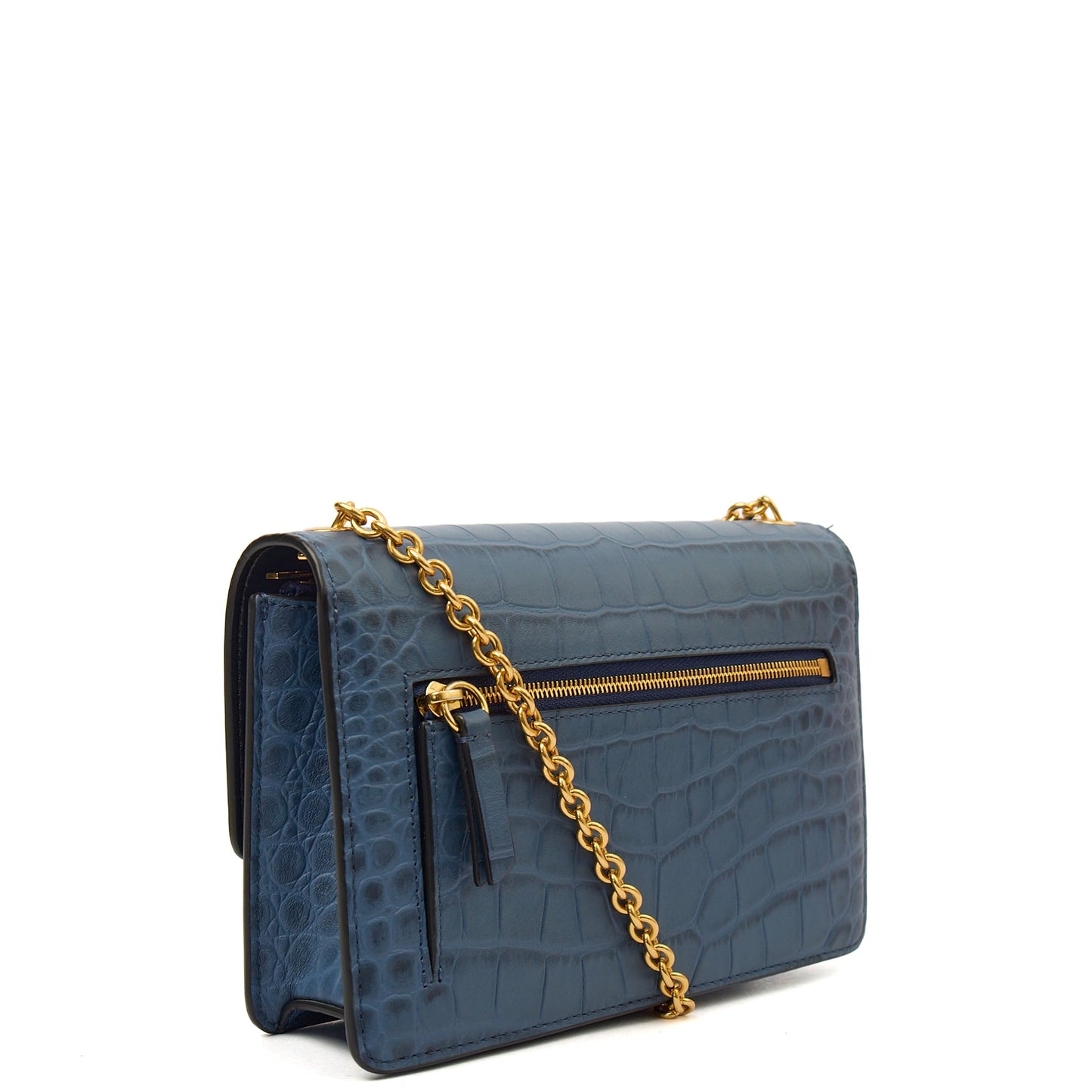 Mulberry Cross Body in Blue, Exotic Effect Leather — Alternate View 8