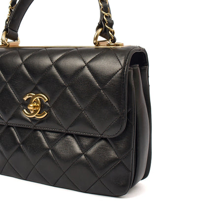 Chanel Tote Trendy CC in Black, Lambskin Leather — Alternate View 8