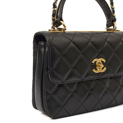 Chanel Tote Trendy CC in Black, Lambskin Leather — Lifestyle View