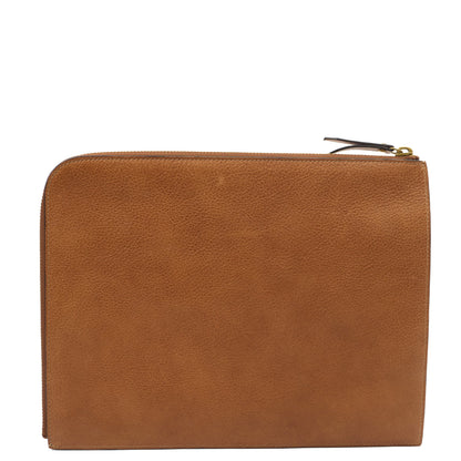 Mulberry Clutch Pouch in Oak, Calfskin Leather — Alternate View 17