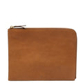Mulberry Clutch Pouch in Oak, Calfskin Leather — Front View