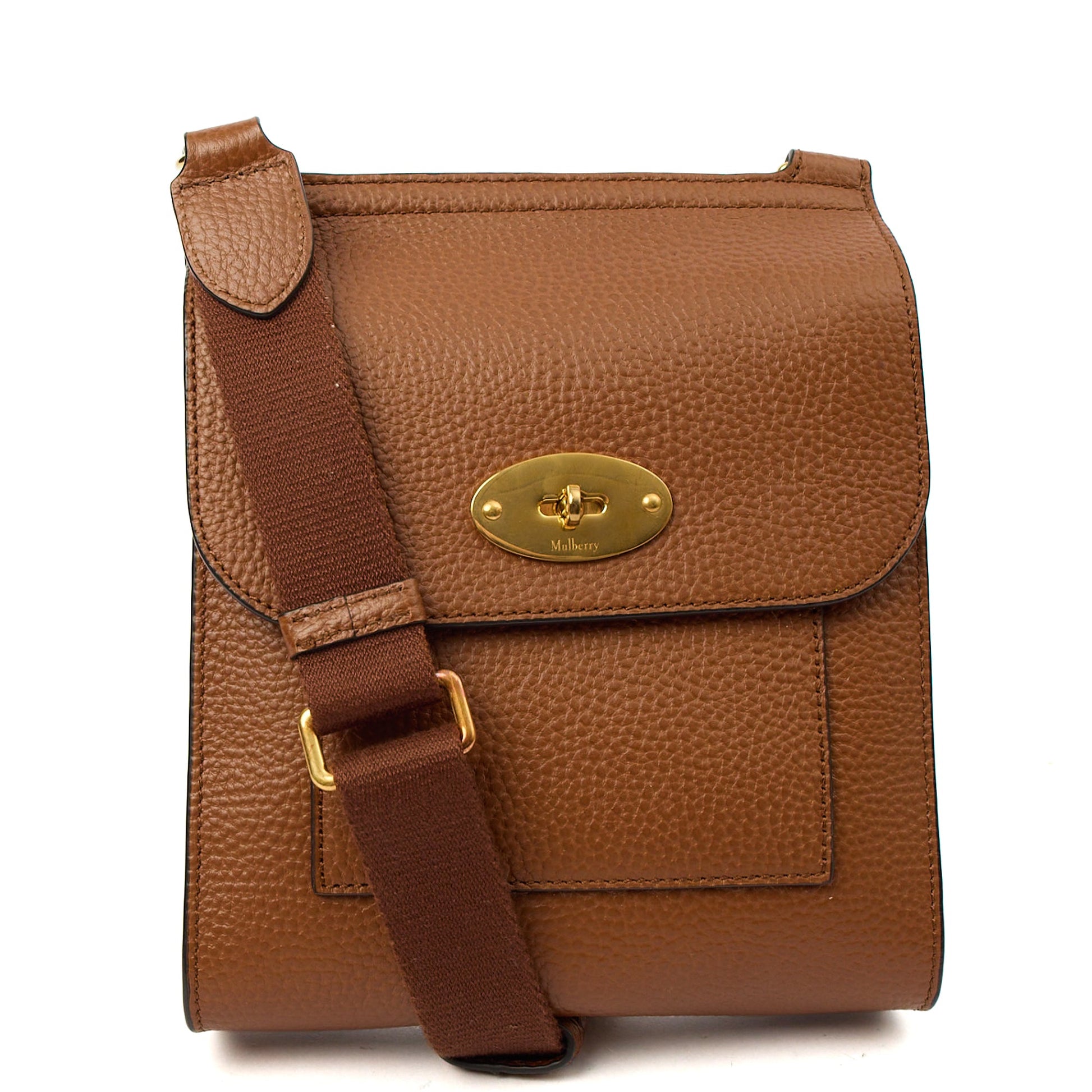 Mulberry Cross Body Antony - Small in Oak, Leather — Front View