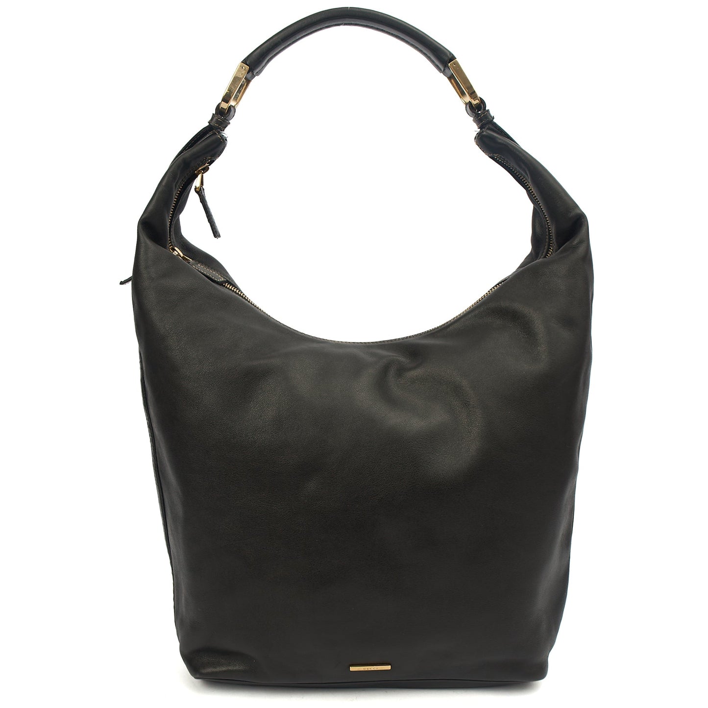 Gucci Shoulder Bag Shoulder Bag in Black, Leather — Front View