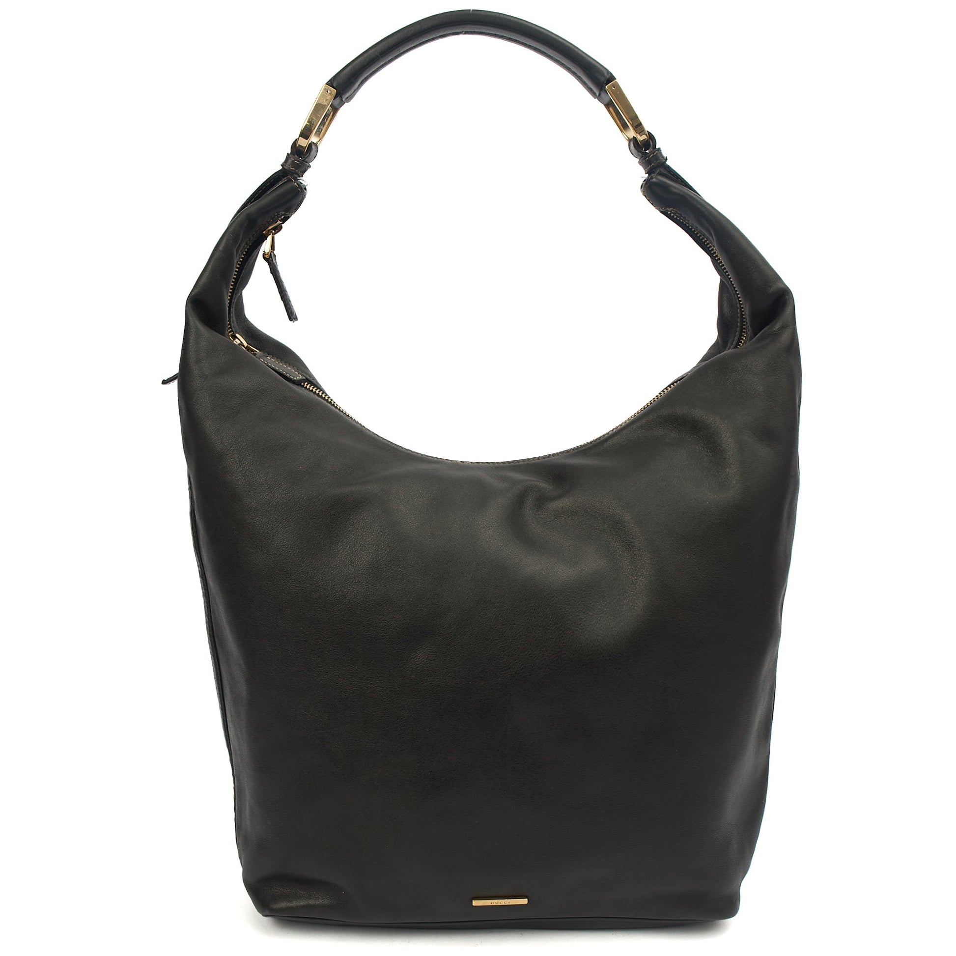 Gucci Shoulder Bag Shoulder Bag in Black, Leather — Front View