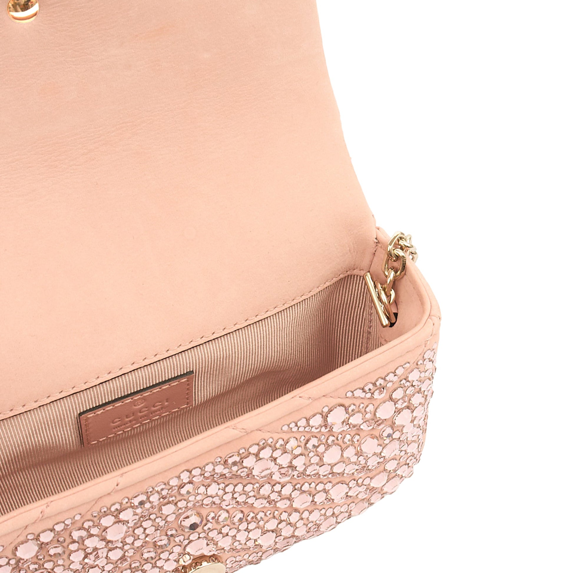 Gucci Cross Body Marmont Shoulder Bag - Small in Pink, Leather — Alternate View 14
