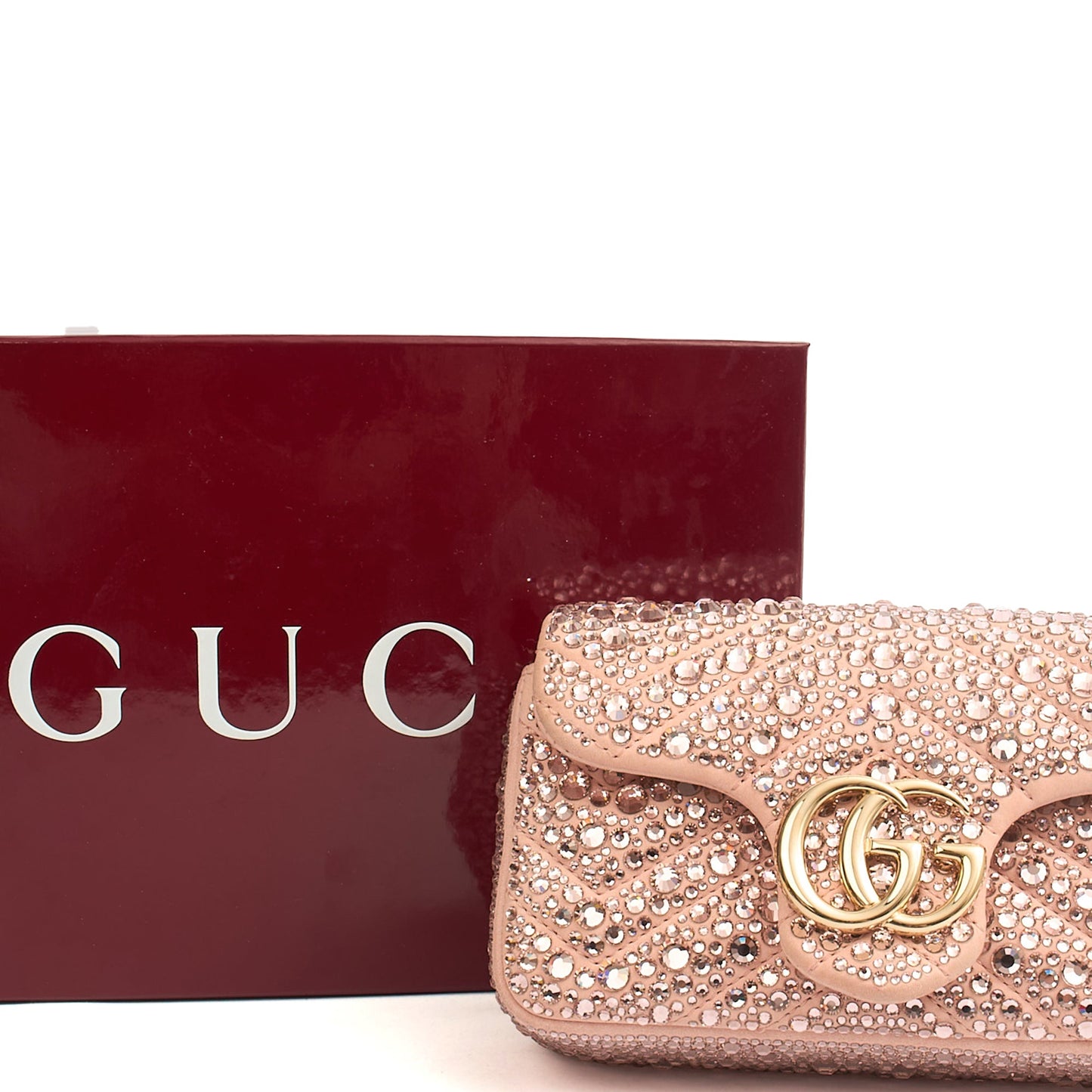 Gucci Cross Body Marmont Shoulder Bag - Small in Pink, Leather — Alternate View 20