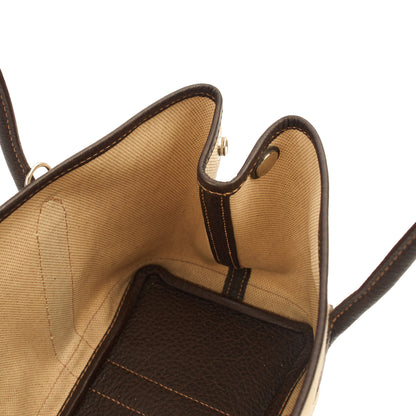 Hermes Garden Tote 30 in Brown, Canvas — Alternate View 20