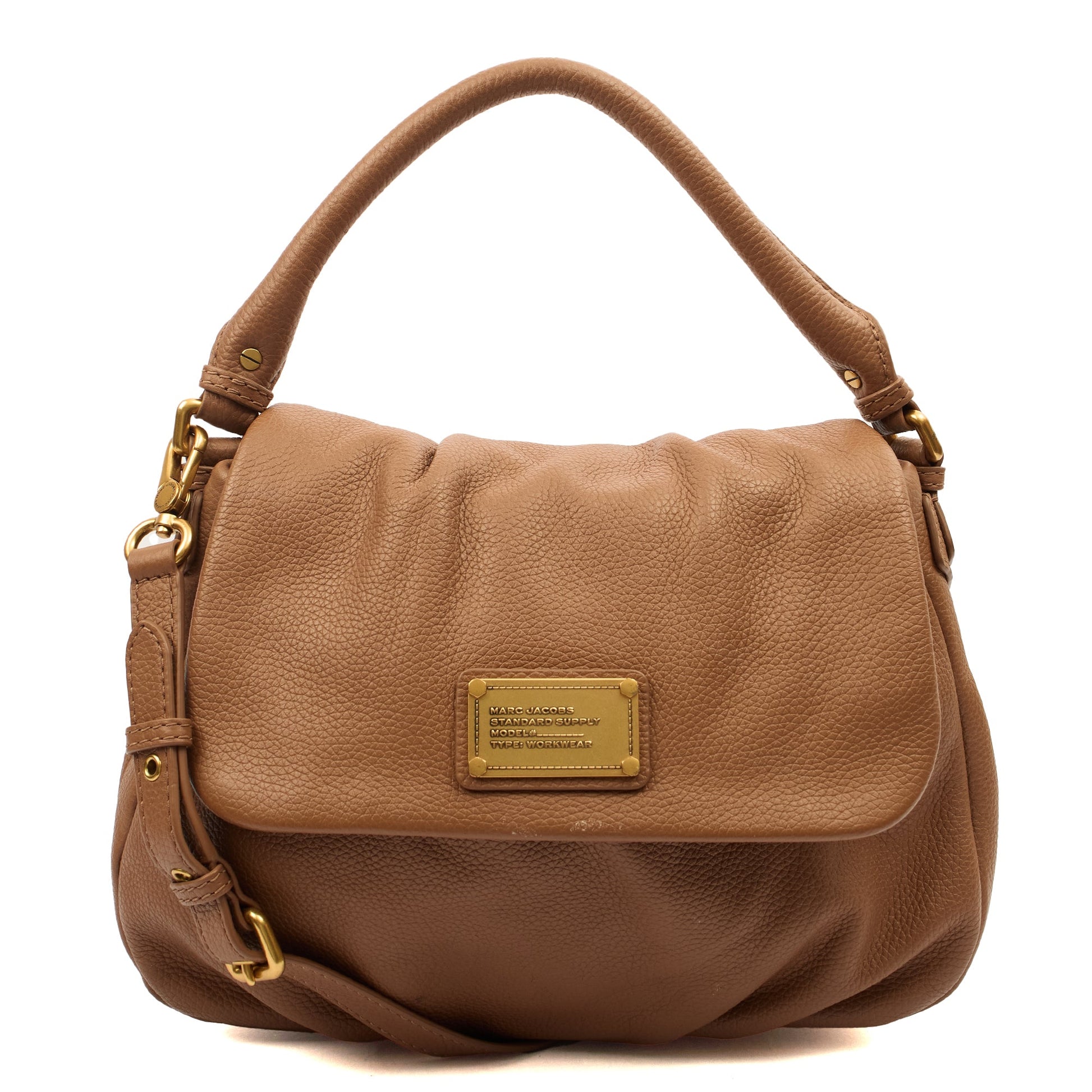 Marc Jacobs Shoulder Bag The Shoulder Bag in Brown, Leather — Front View