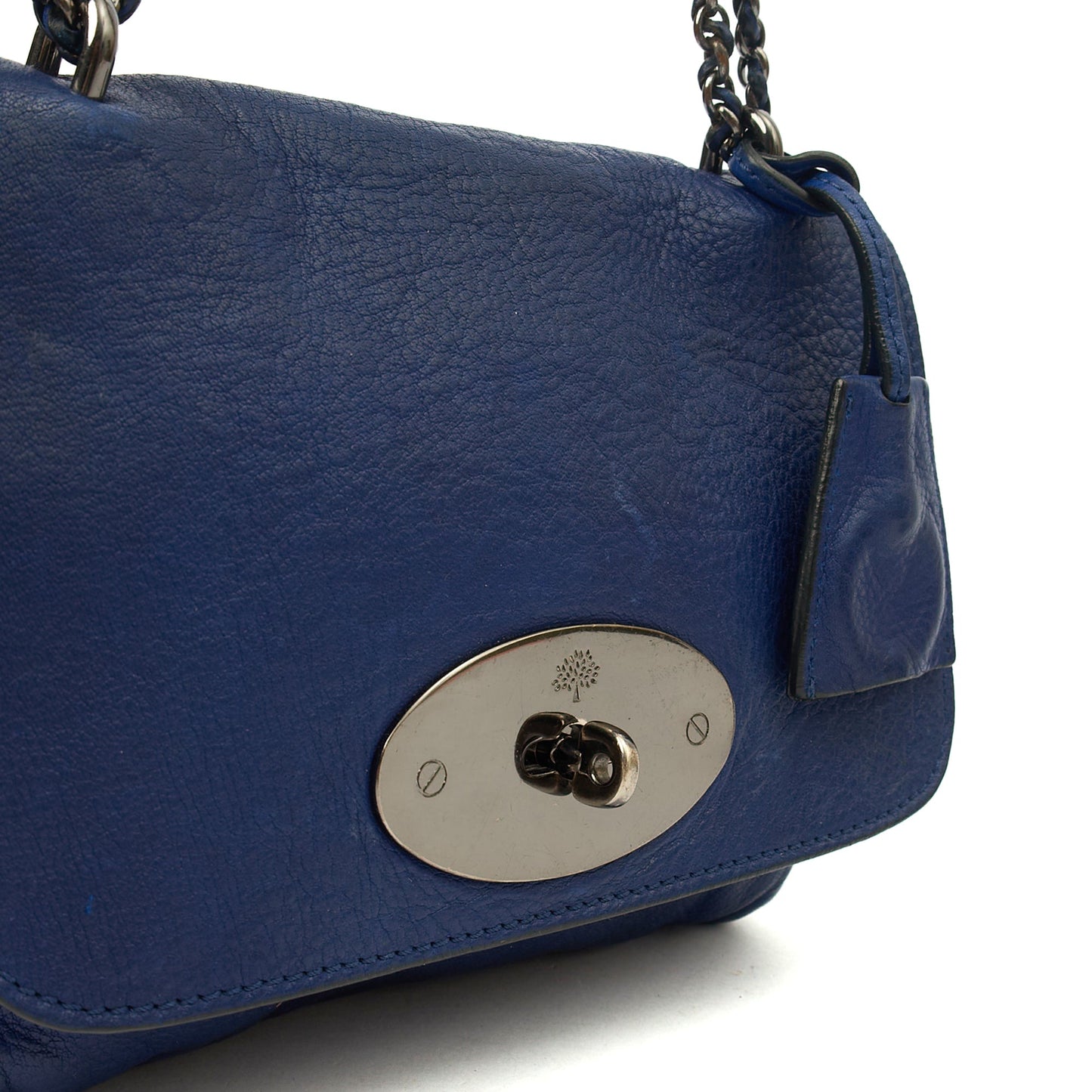 Mulberry Shoulder Bag Lily in Blue, Calfskin Leather — Lifestyle View