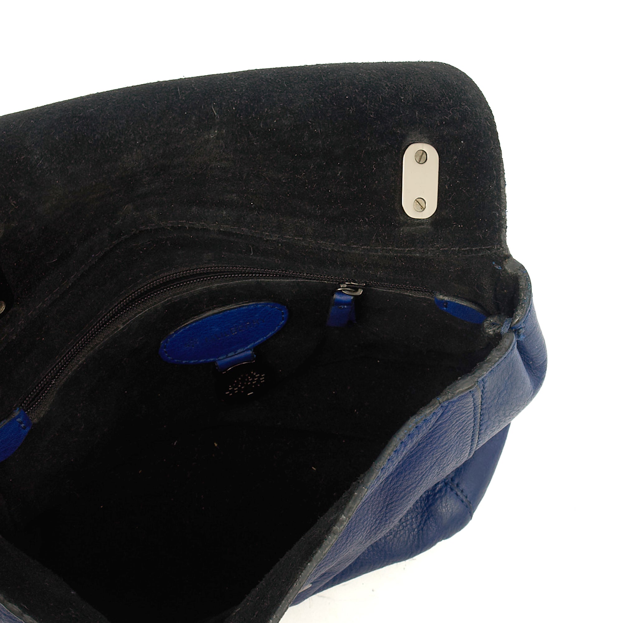 Mulberry Shoulder Bag Lily in Blue, Calfskin Leather — Detail View