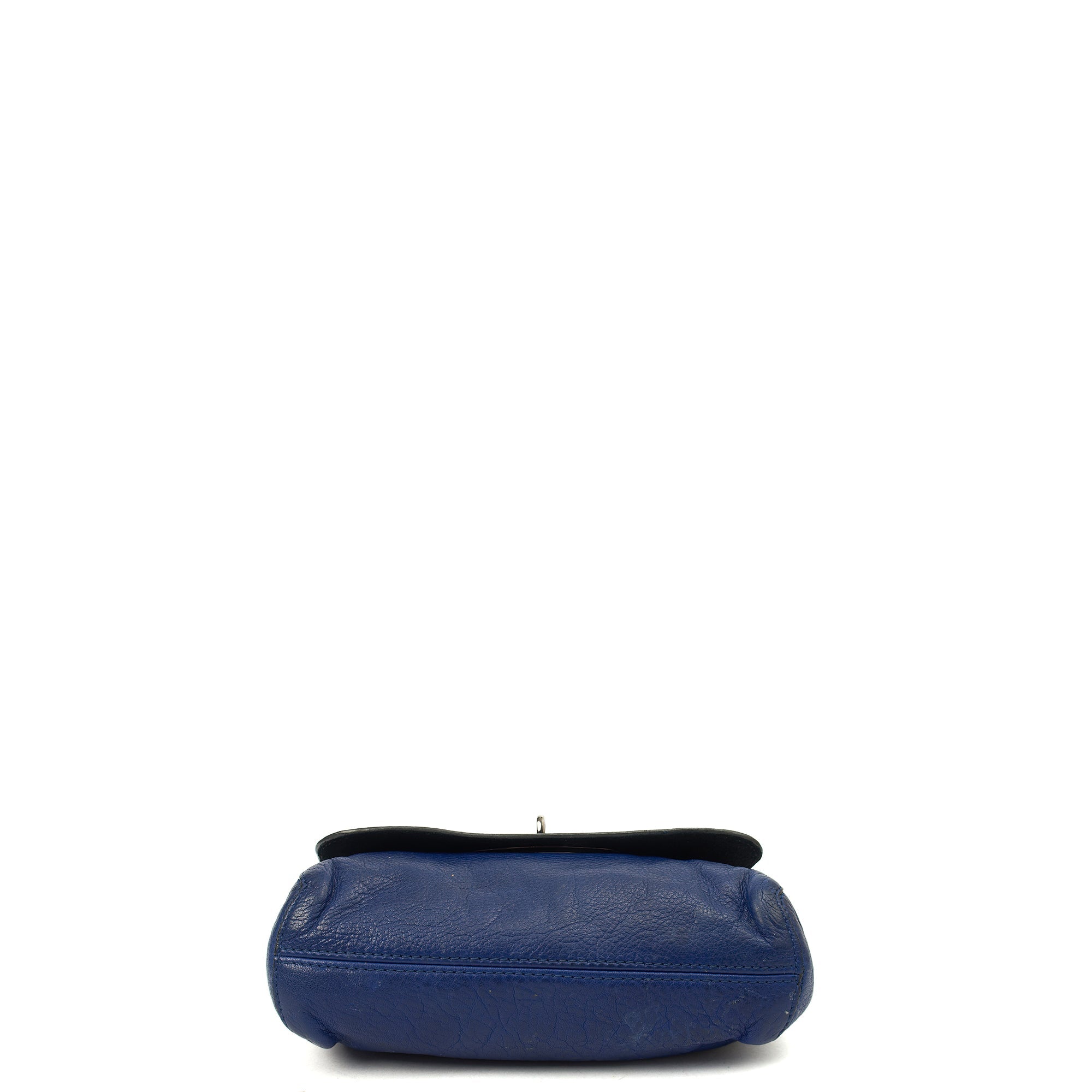 Mulberry Shoulder Bag Lily in Blue, Calfskin Leather — Top View