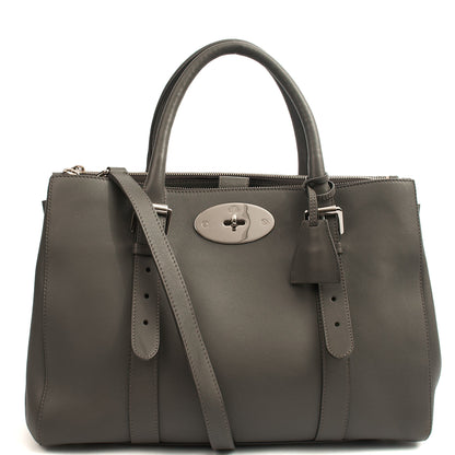 Mulberry Tote Bayswater Double Zip Tote in Pavement Grey, Leather — Alternate View 13
