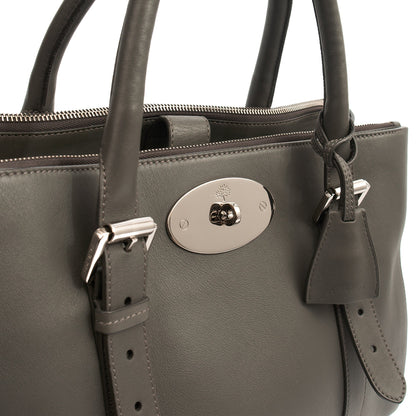 Mulberry Tote Bayswater Double Zip Tote in Pavement Grey, Leather — Alternate View 12
