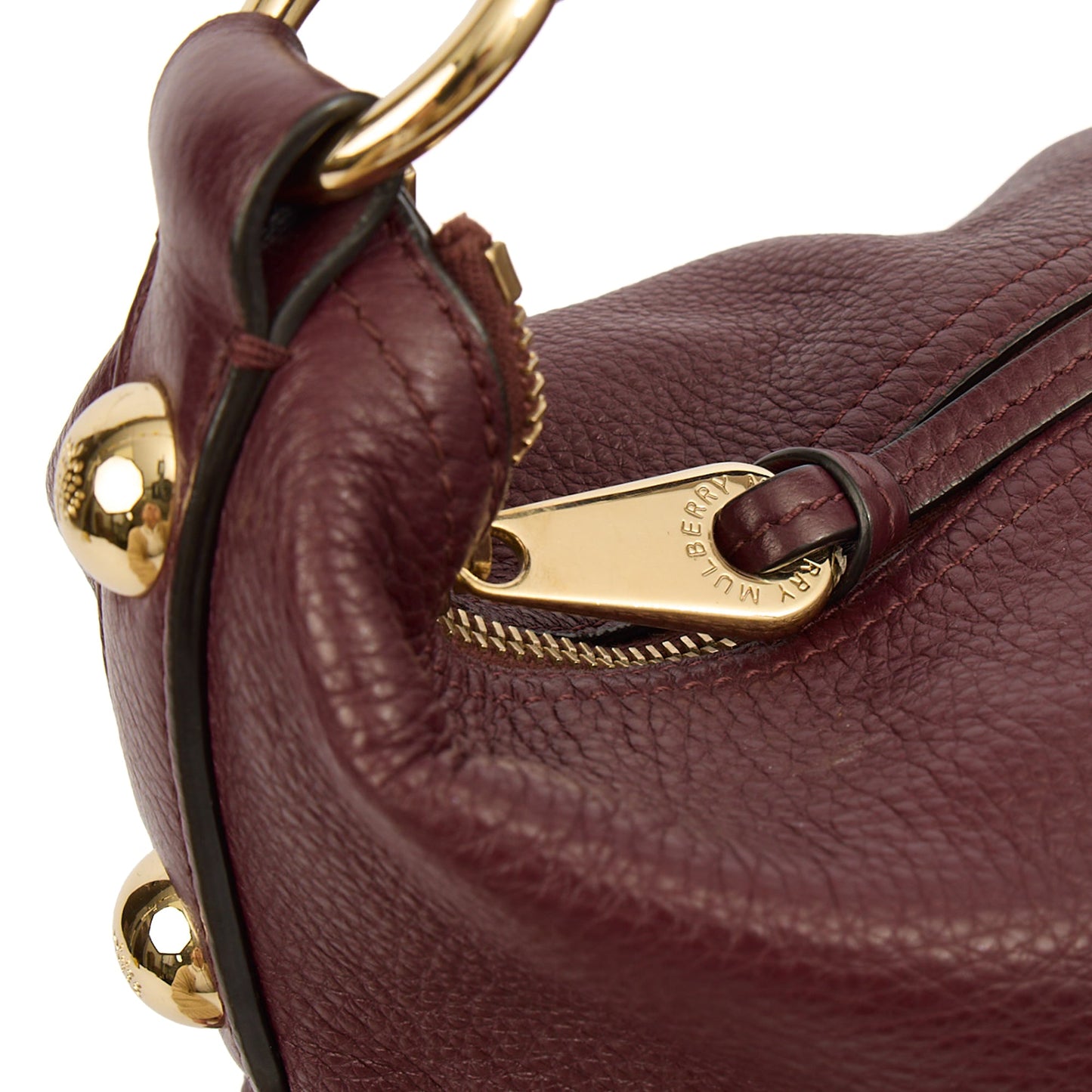 Mulberry Tote Daria Hobo in Purple, Calfskin Leather — Alternate View 7