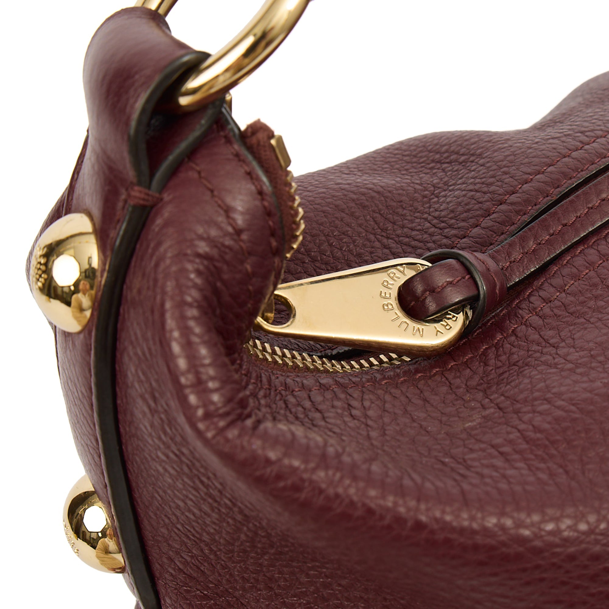Mulberry Tote Daria Hobo in Purple, Calfskin Leather — Alternate View 7