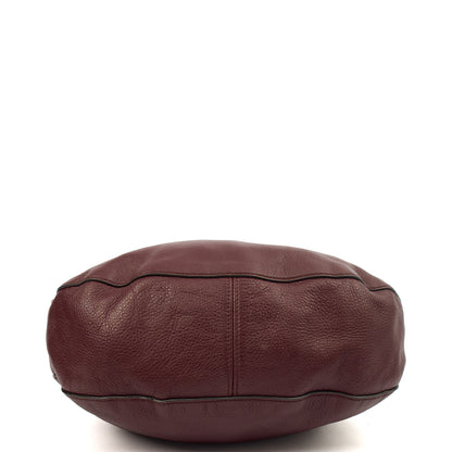 Mulberry Tote Daria Hobo in Purple, Calfskin Leather — Detail View