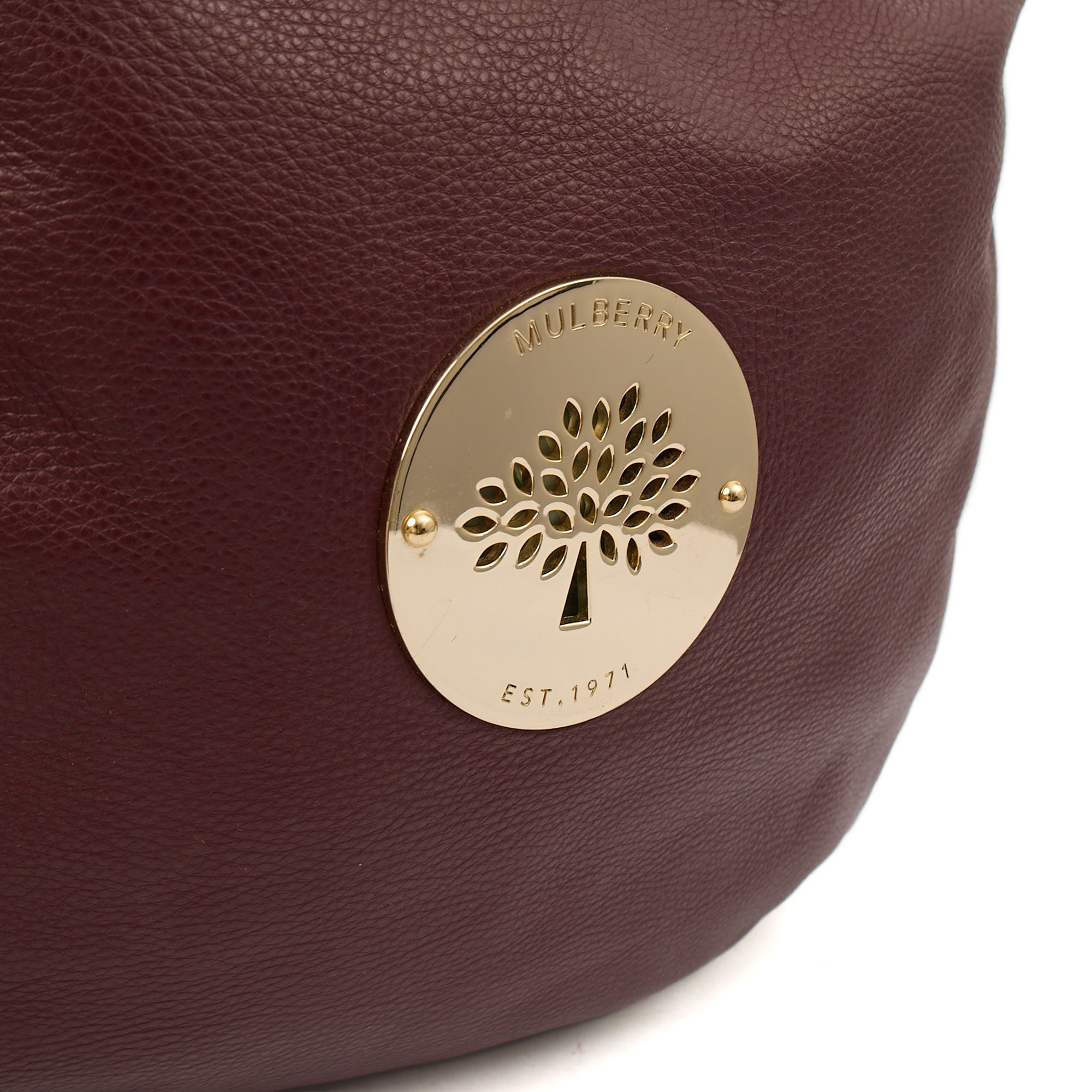 Mulberry Tote Daria Hobo in Purple, Calfskin Leather — Lifestyle View