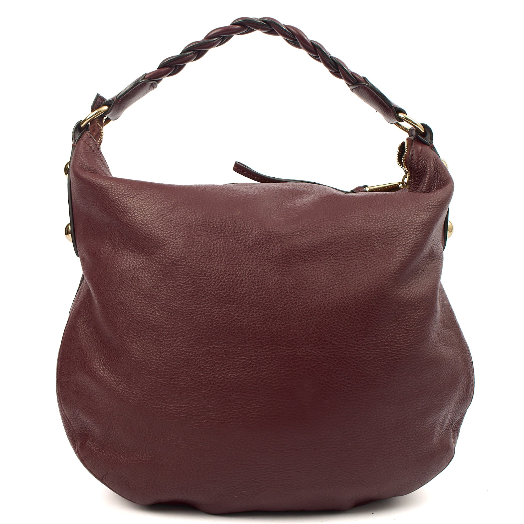 Mulberry Tote Daria Hobo in Purple, Calfskin Leather — Top View