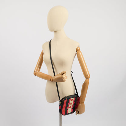 Valentino Cross Body Garavani Carmen Polka Dot Camera Bag in Red, Leather — Alternate View 9