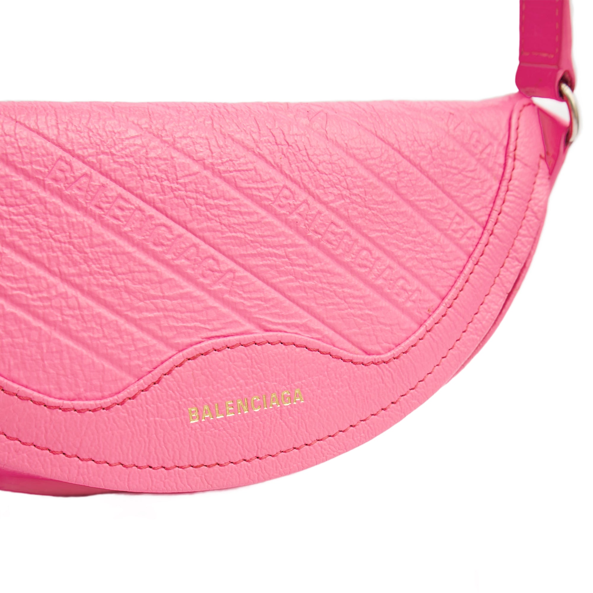 Balenciaga Cross Body Belt Bag in Pink, Veau (Calfskin) — Alternate View 20