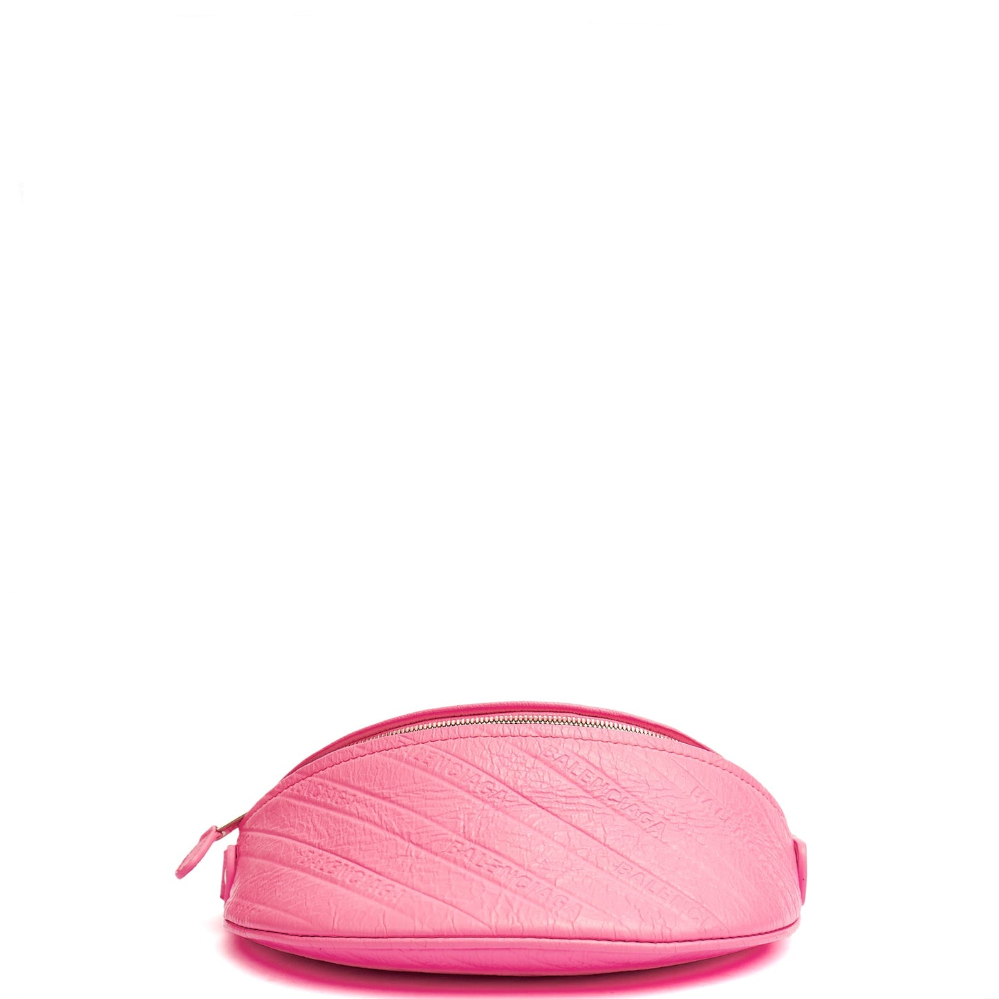Balenciaga Cross Body Belt Bag in Pink, Veau (Calfskin) — Top View