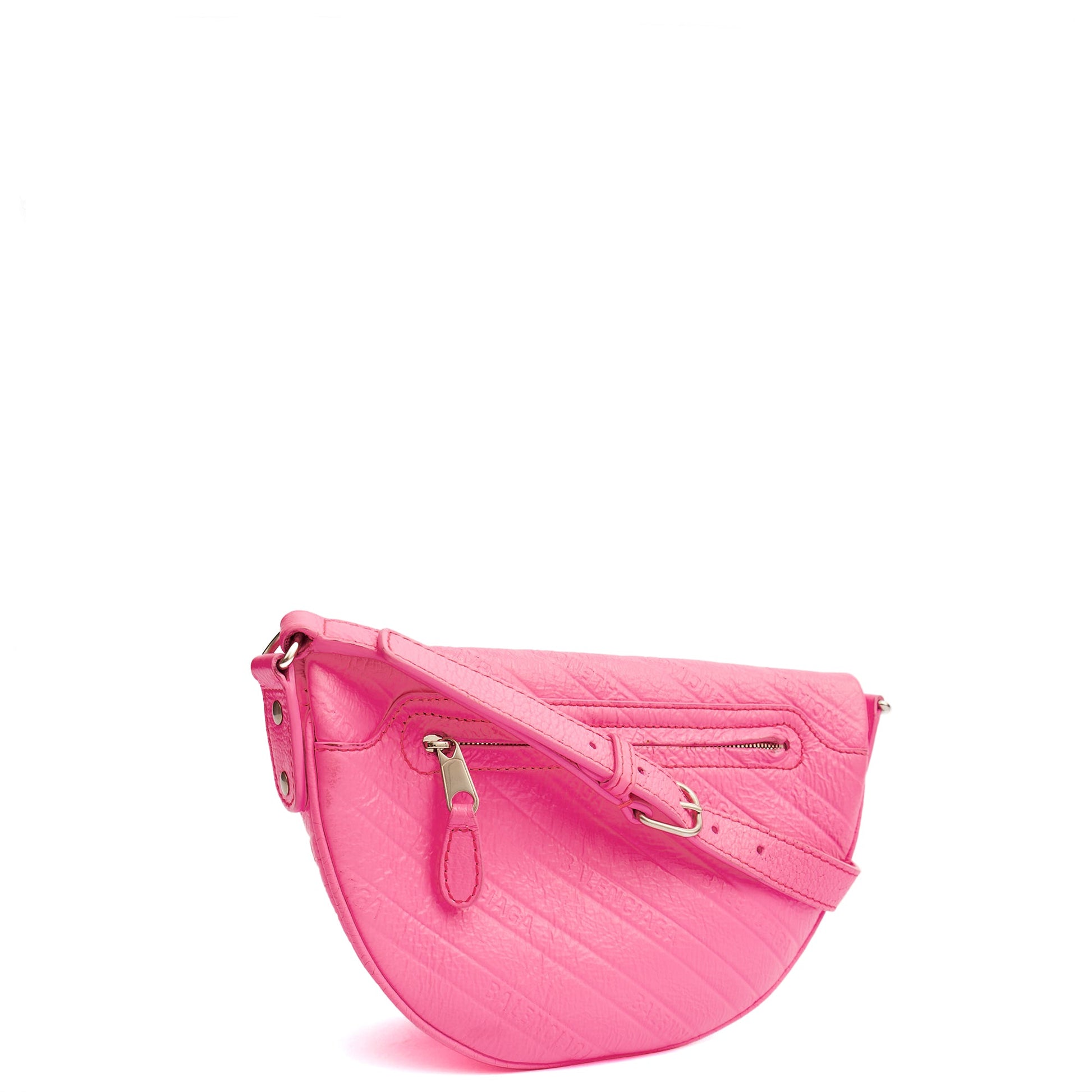 Balenciaga Cross Body Belt Bag in Pink, Veau (Calfskin) — Alternate View 9