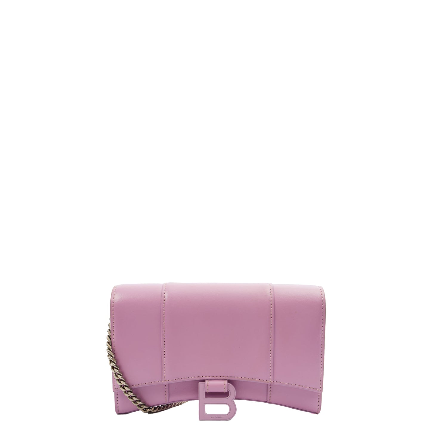 Balenciaga Cross Body Hourglass Wallet on Chain in Purple, Leather — Alternate View 8