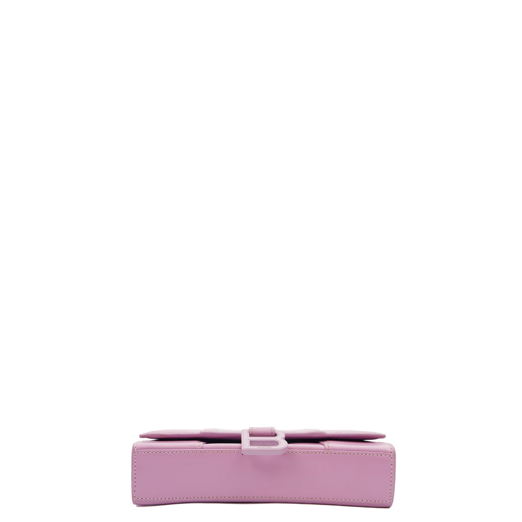 Balenciaga Cross Body Hourglass Wallet on Chain in Purple, Leather — Alternate View 18