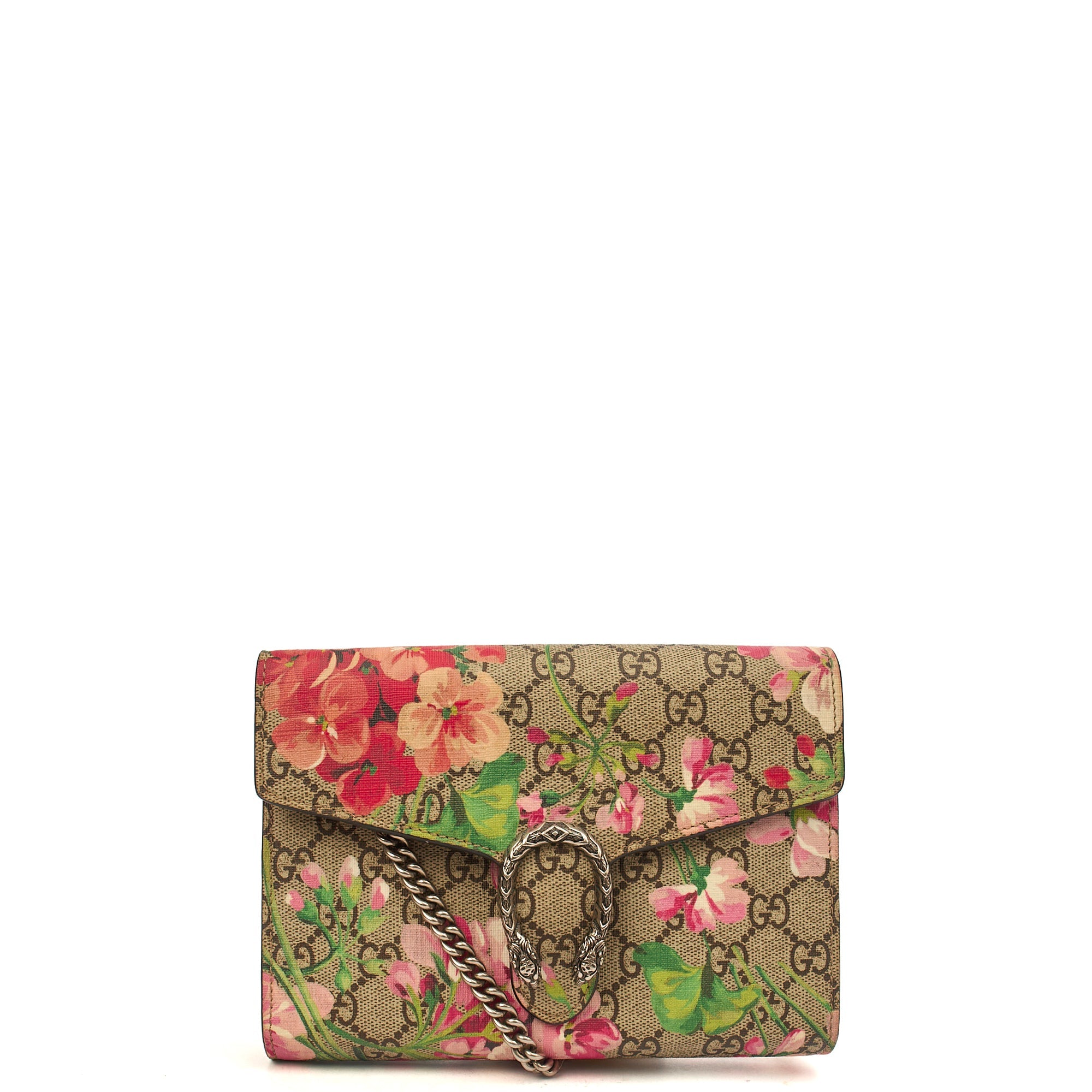 Gucci Cross Body Dionysus Chain Wallet in Brown, Leather — Alternate View 7