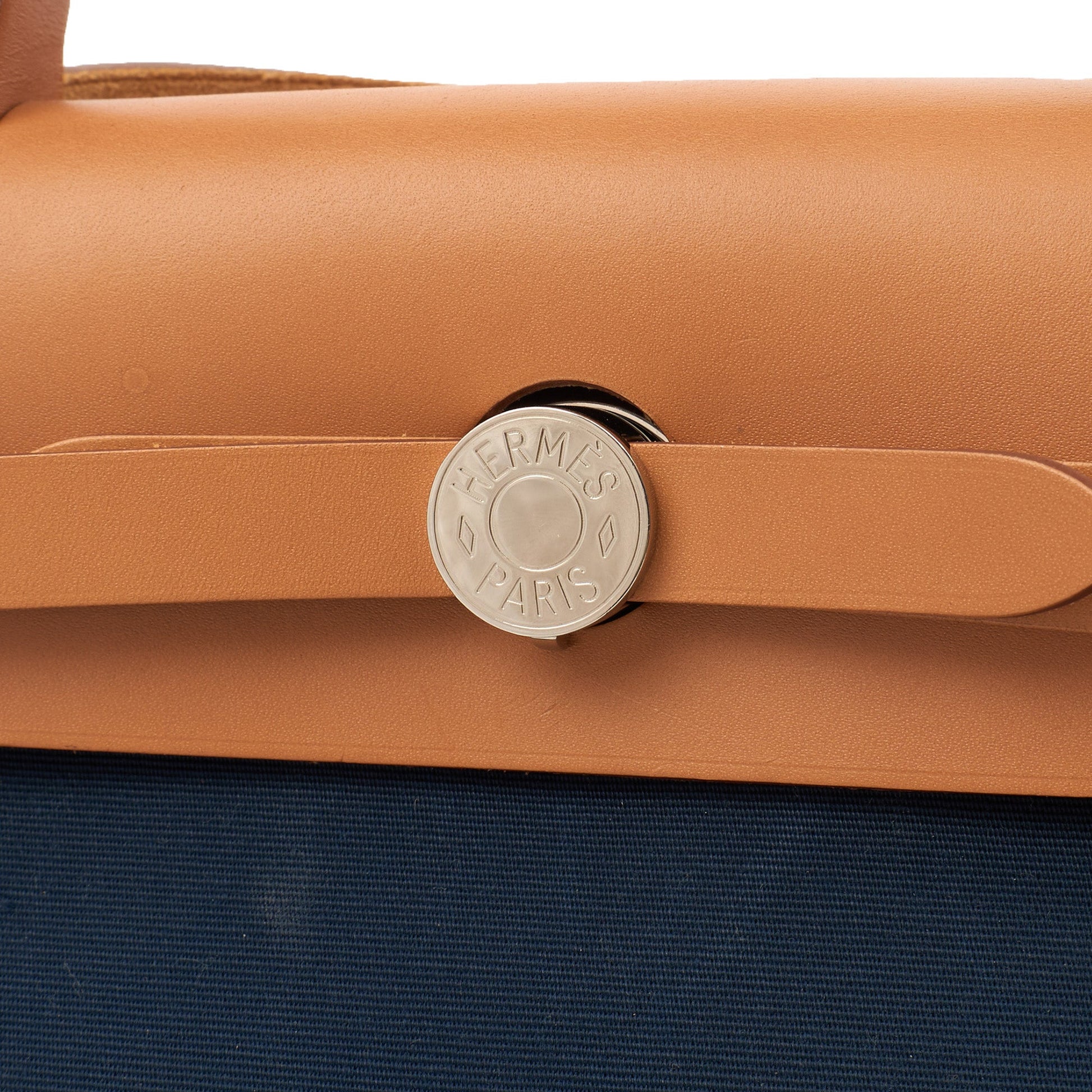 Hermes Tote Herbag Zip 31 in Bleu Électrique, Canvas — Alternate View 7