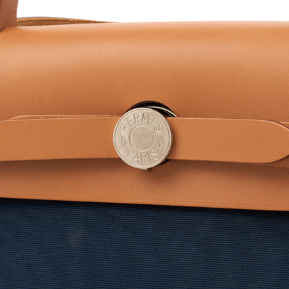 Hermes Tote Herbag Zip 31 in Bleu Électrique, Canvas — Alternate View 7