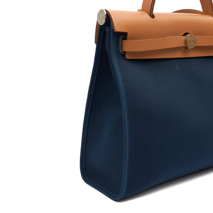 Hermes Tote Herbag Zip 31 in Bleu Électrique, Canvas — Alternate View 8