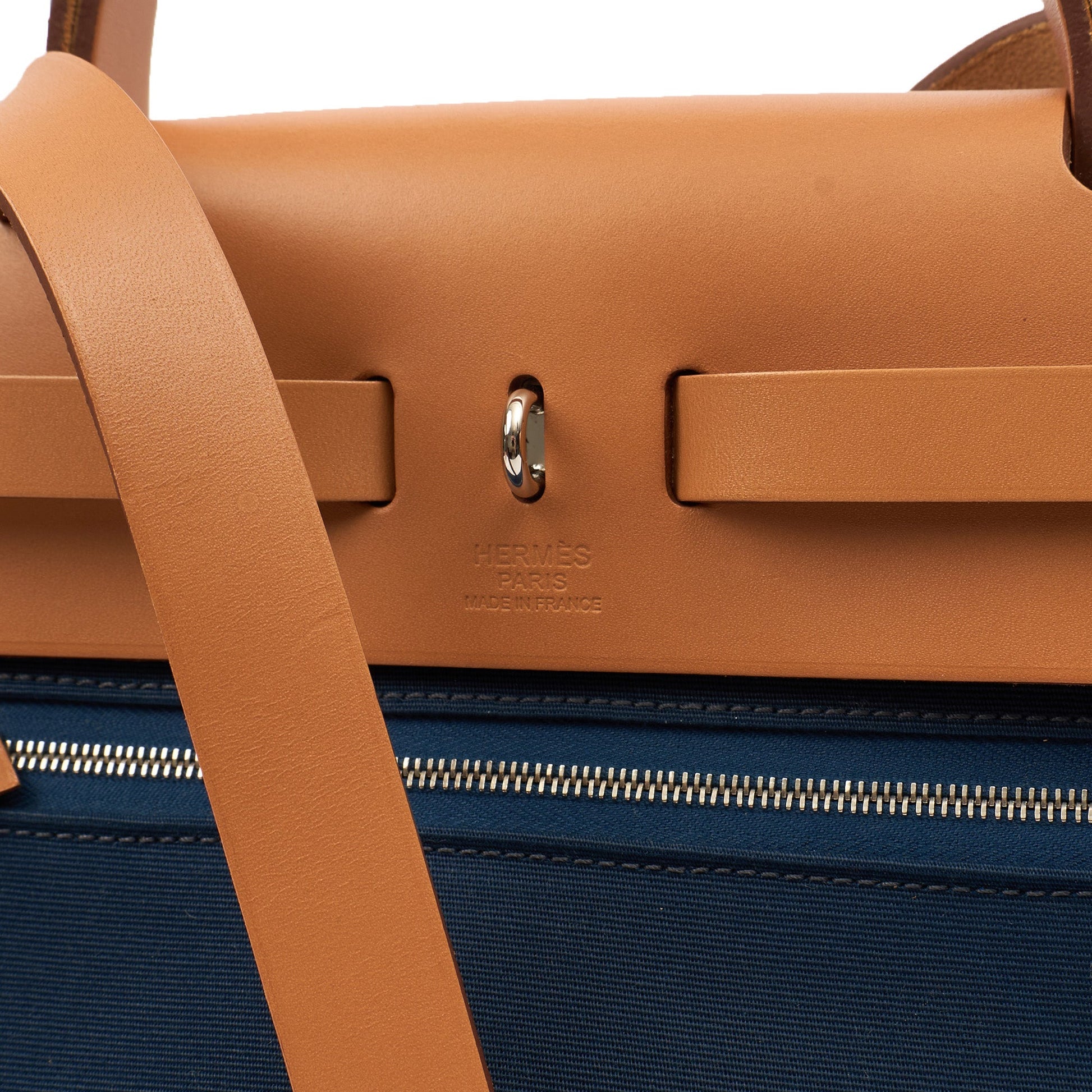 Hermes Tote Herbag Zip 31 in Bleu Électrique, Canvas — Alternate View 28