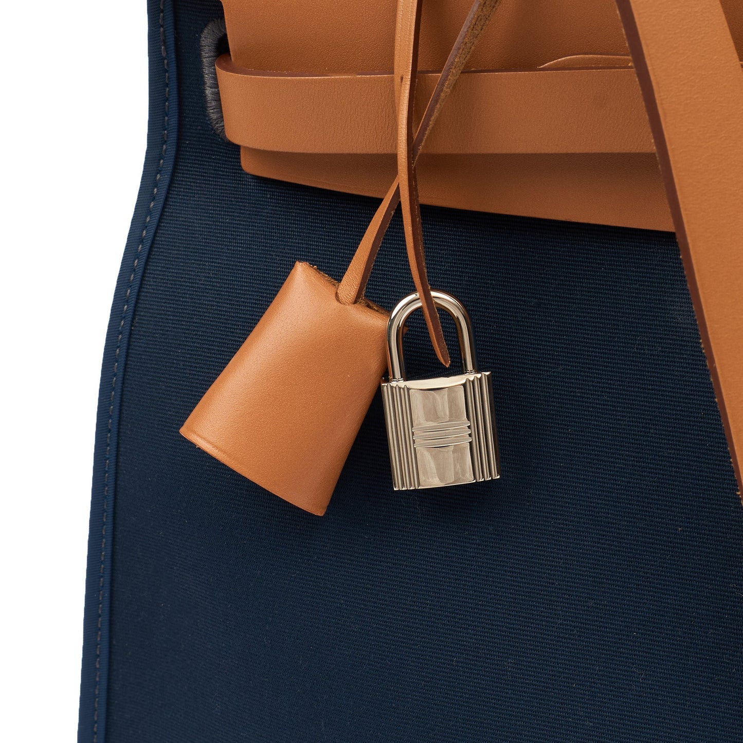 Hermes Tote Herbag Zip 31 in Bleu Électrique, Canvas — Alternate View 25