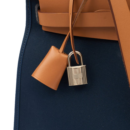 Hermes Tote Herbag Zip 31 in Bleu Électrique, Canvas — Alternate View 25