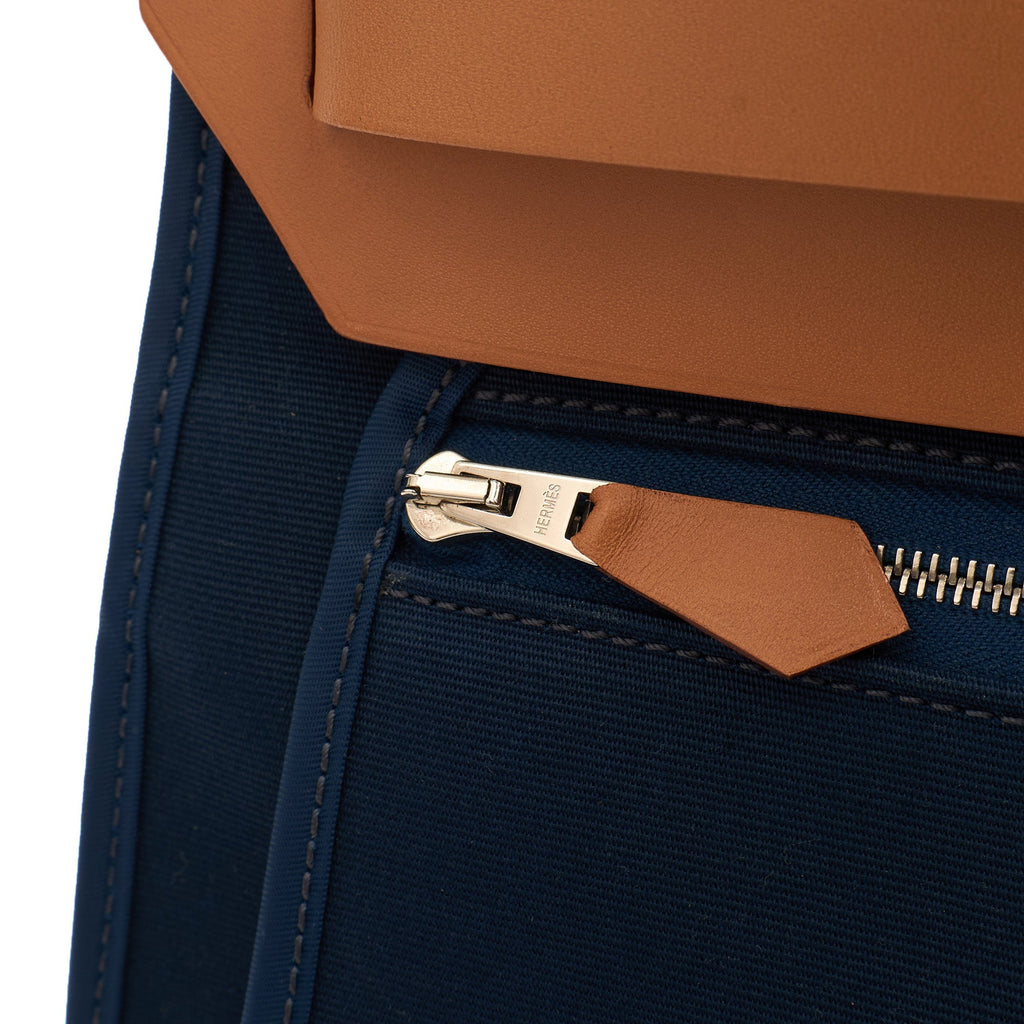 Hermes Tote Herbag Zip 31 in Bleu Électrique, Canvas — Alternate View 26